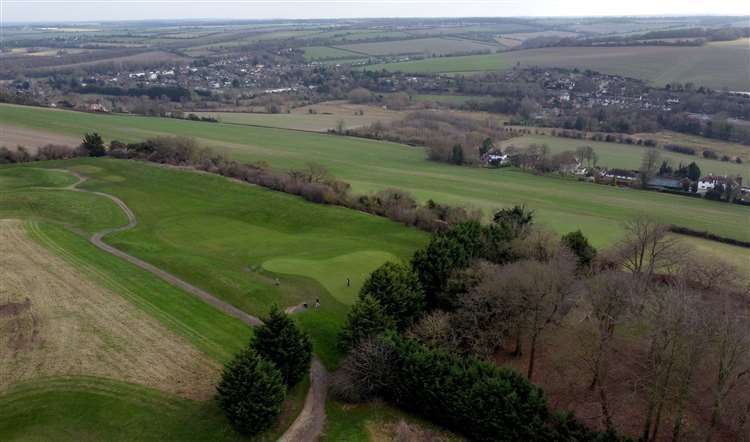 Green belt land in the Darent Valley where 2,500 homes could be built. Picture: Gareth Fuller/PA