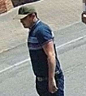 Josh Parker was caught on CCTV. Picture: Kent Police