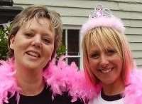 Kerry Rubins with her dear friend Julie Mortimer who passed away in 2010