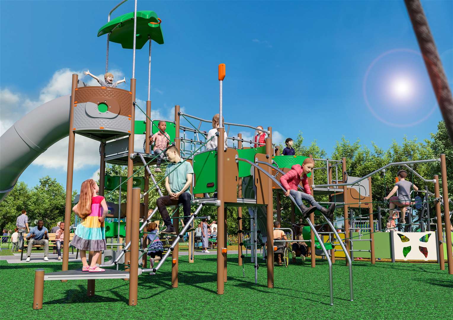 CGIs of how upgrades to Spearpoint Recreation Ground will look. Picture: ABC