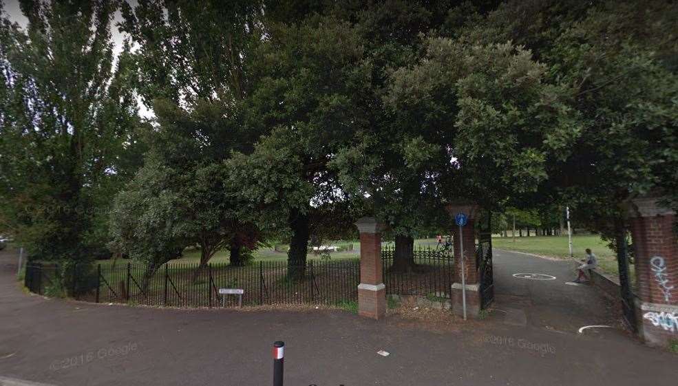 The attack happened in Dane Park, Margate. Pic: Google Street View