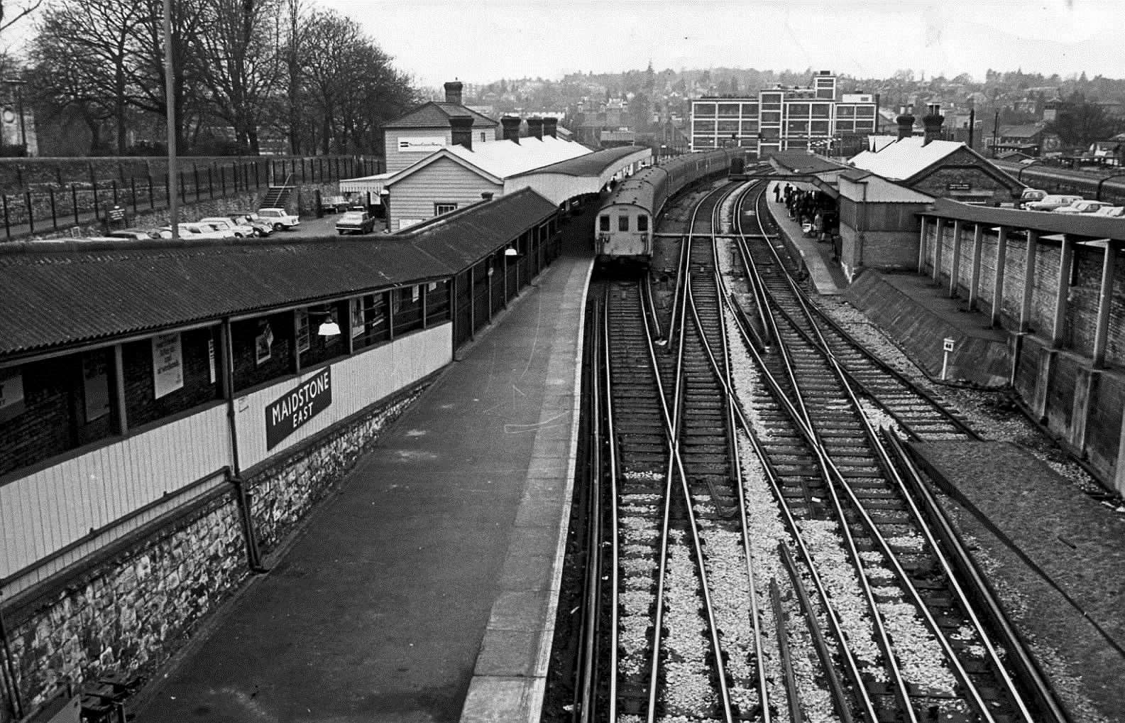 Maidstone East Railway Station in April 1969
