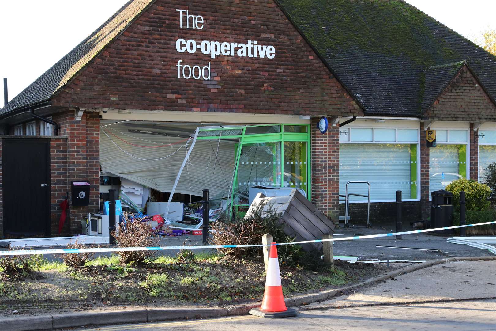 The Co-op in Wye was ram raided by a 4x4