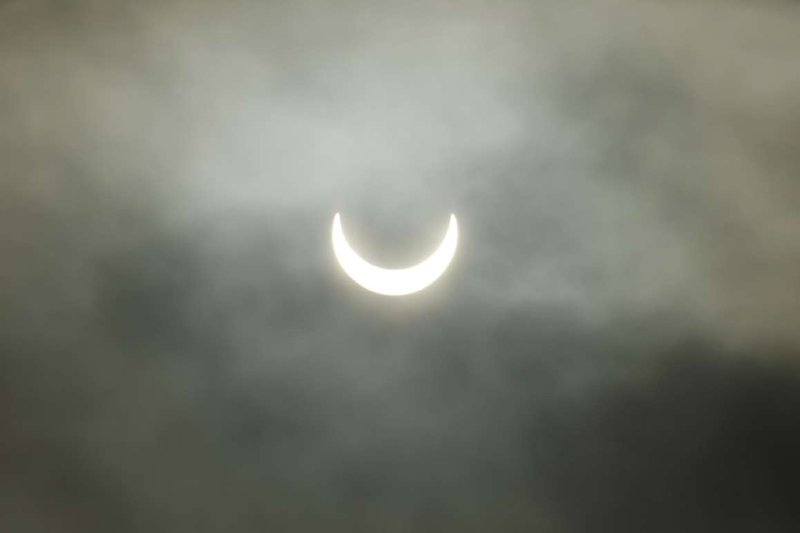 The solar eclipse in Europe at the beginning of January 2011