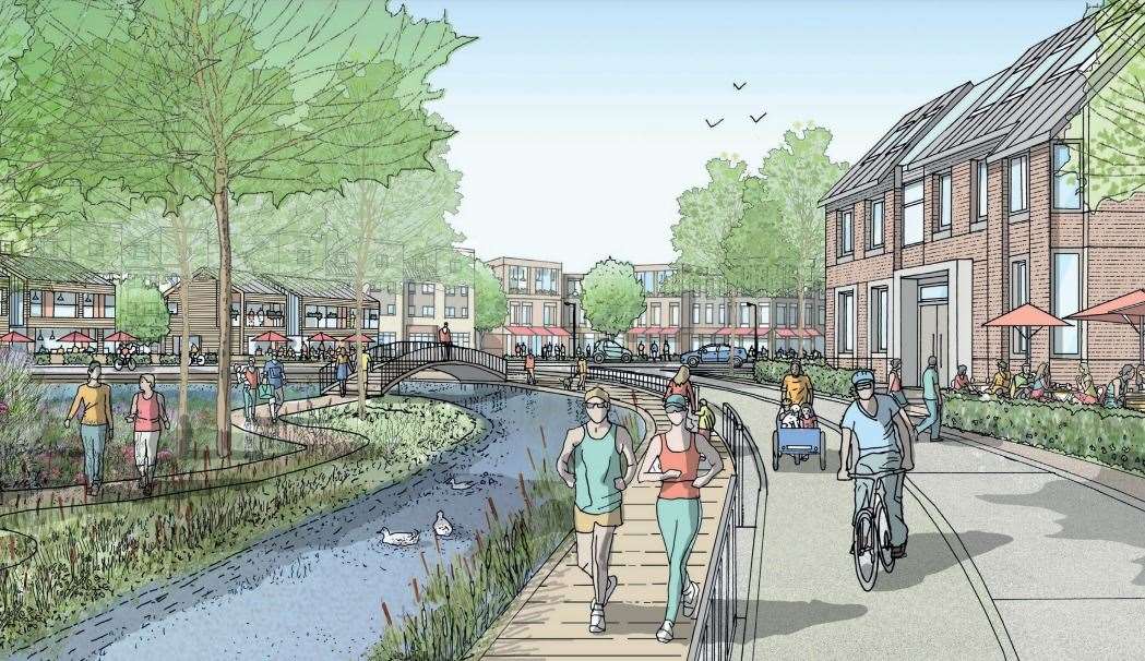 How the Otterpool Park scheme could look