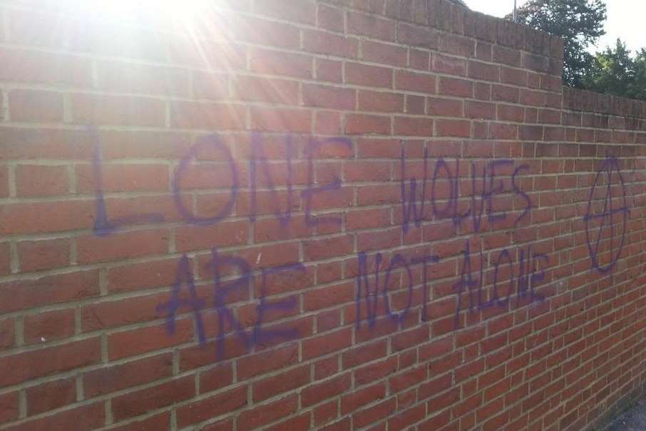 This was spotted on a wall near the University of Kent. Picture: Robin Powell