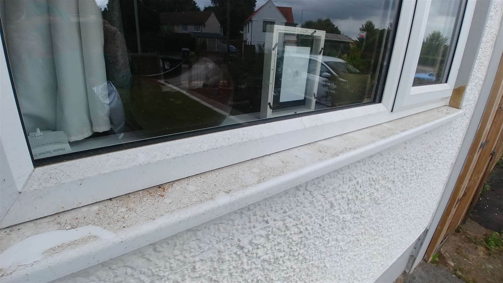 Residents say their houses are filthy from dust caused by the construction of the new housing estate in Thanington