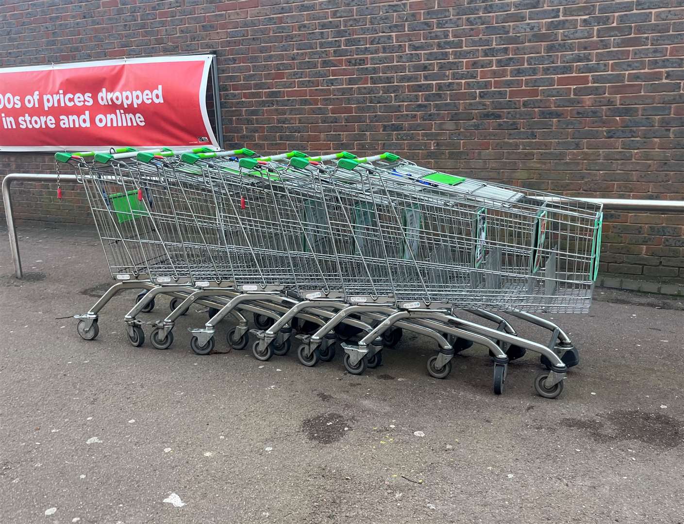 Since the last week of December, Swanley Town Councli has collected 210 ASDA trollies