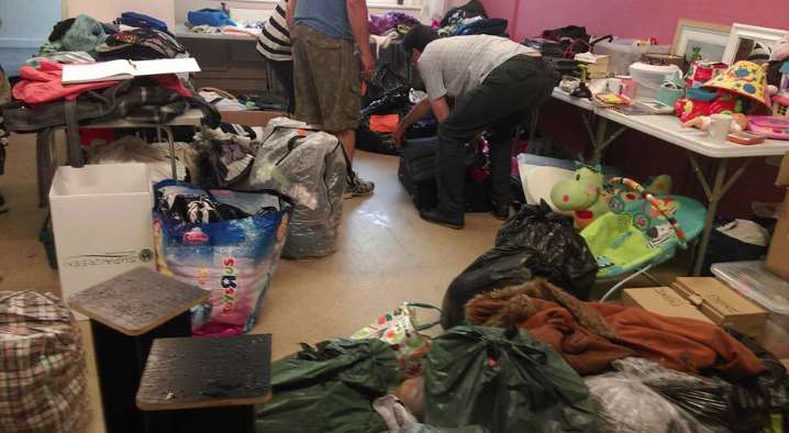 Donations of clothing and other items have been pouring in to Age UK Picture: Zoe Fuller