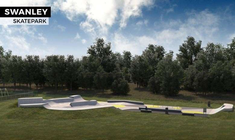 The Swanley skate park is expected to be completed by the end of the year. Photo: Maverick Industries