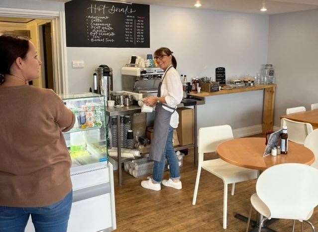 Inside the new cafe at West Malling. Picture: Nikki Meader