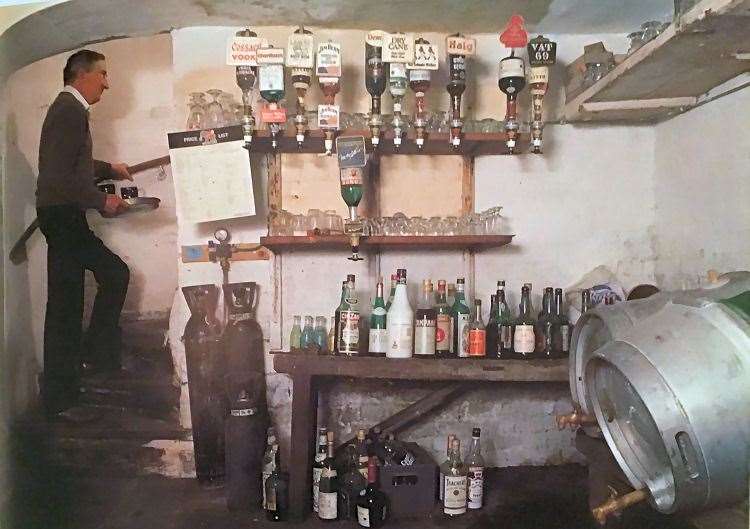 Licensee John Austin in the cellar of the Mounted Rifleman in Luddenham in 1990. Picture: dover-kent.com