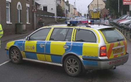 Kent Police closed off the high street during the incident. Picture: ANDY PAYTON