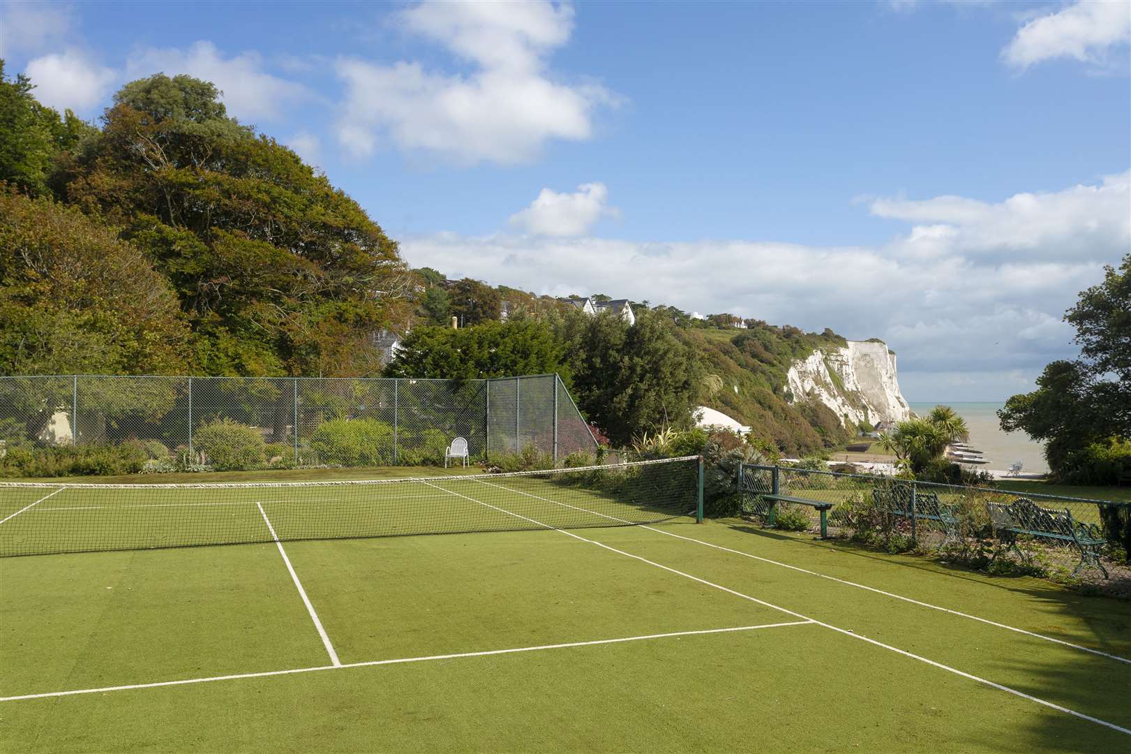 Don't get distracted by the view while playing tennis Picture: Strutt & Parker