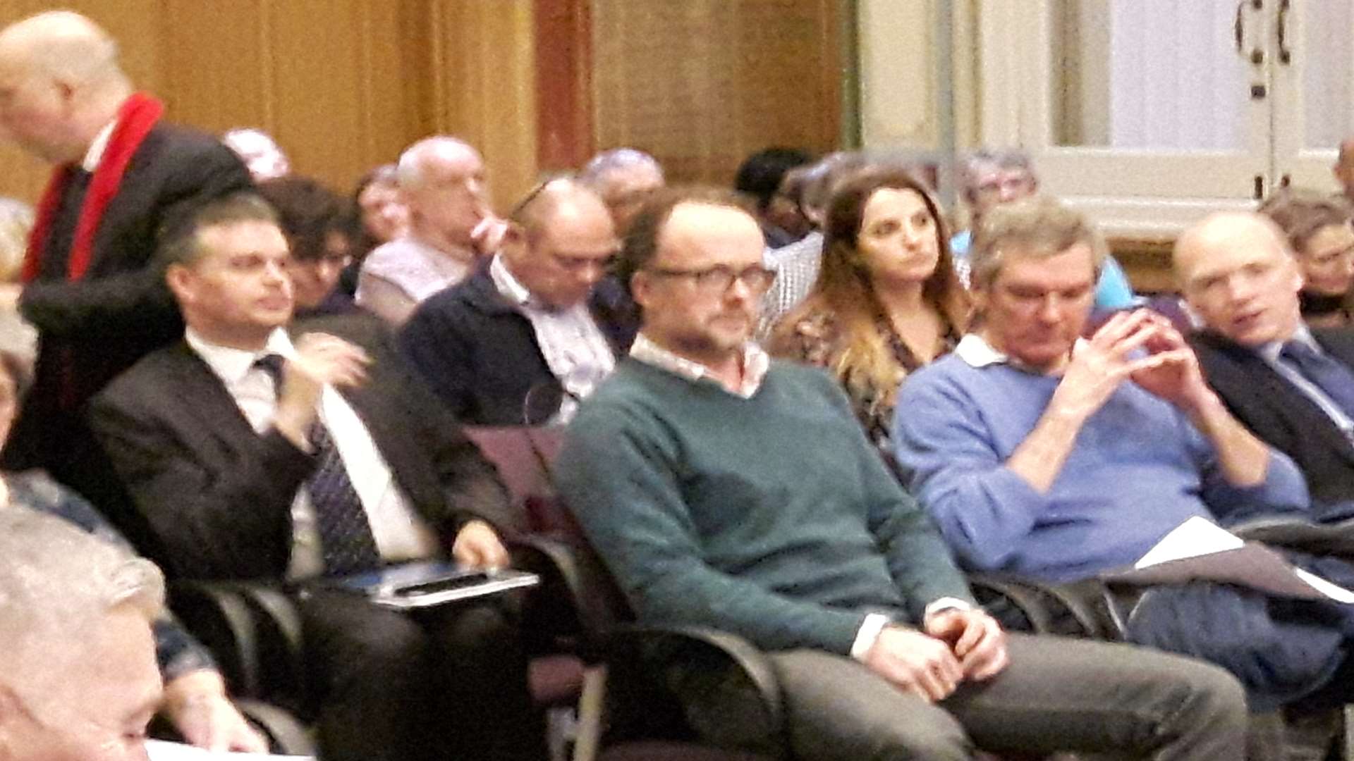 Some of the audience in the Town Hall