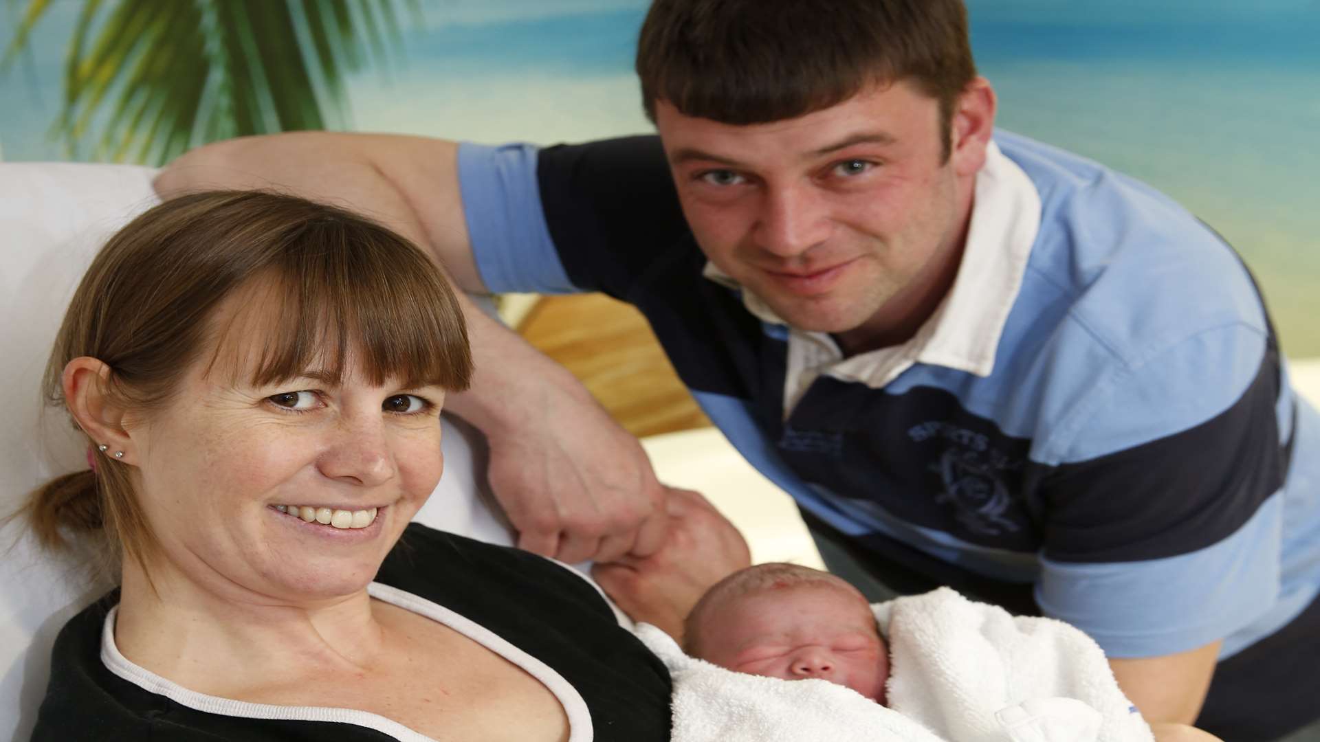 Congratulations to Tracy and Nick Belton with their baby boy. Picture: Matthew Walker