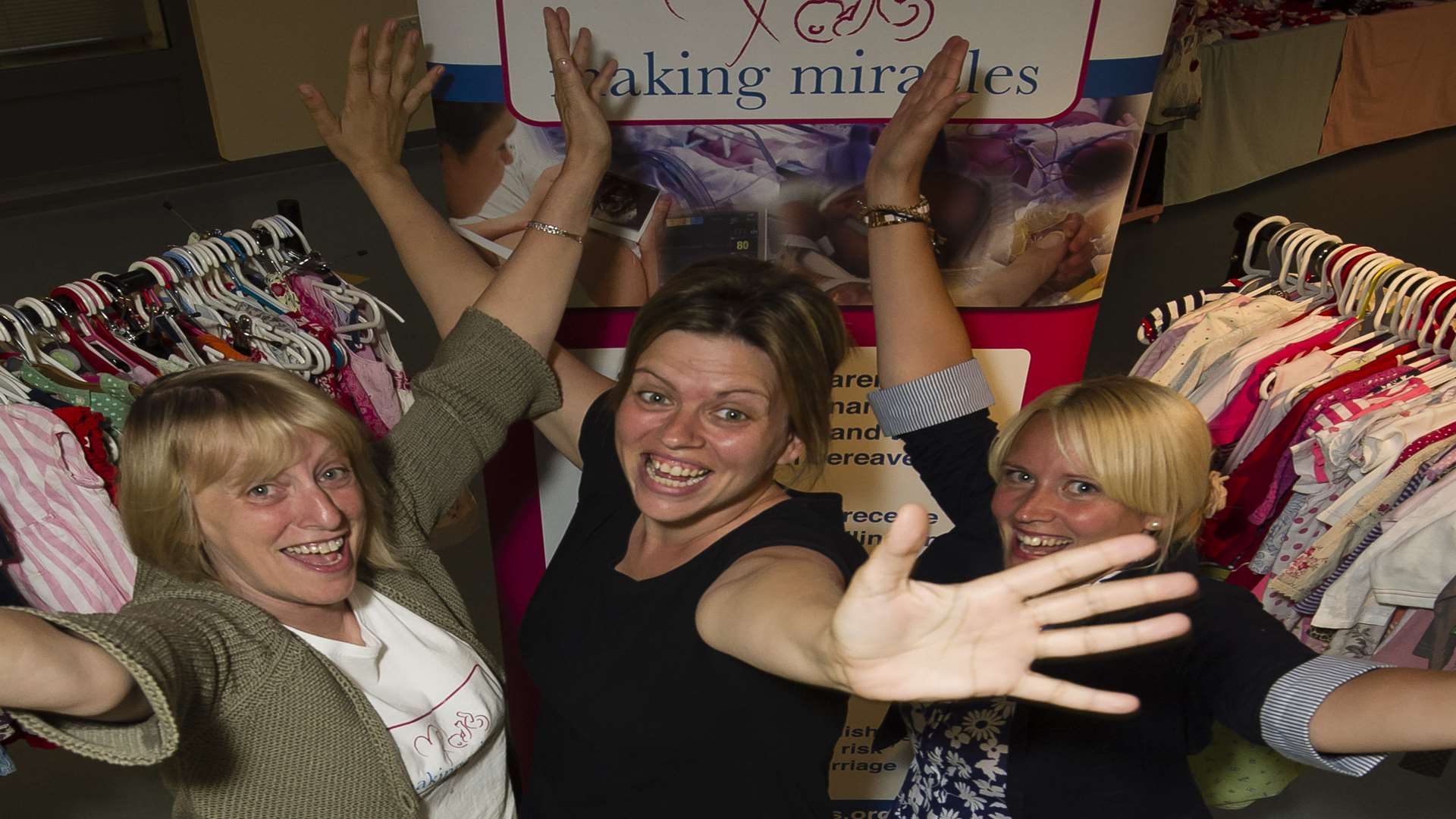 From left,Making Miracles trustees Sally Howells, Kelly Wells, and Hayley Spooner.