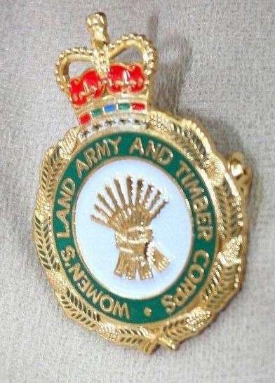 Dorothy Smith was proud to receive the Women's Land Army badge