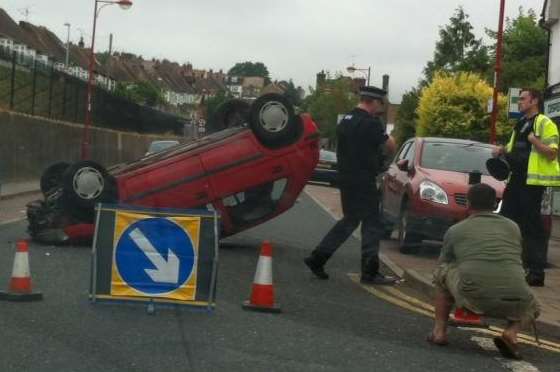 The accident on Delce Road, Rochester.