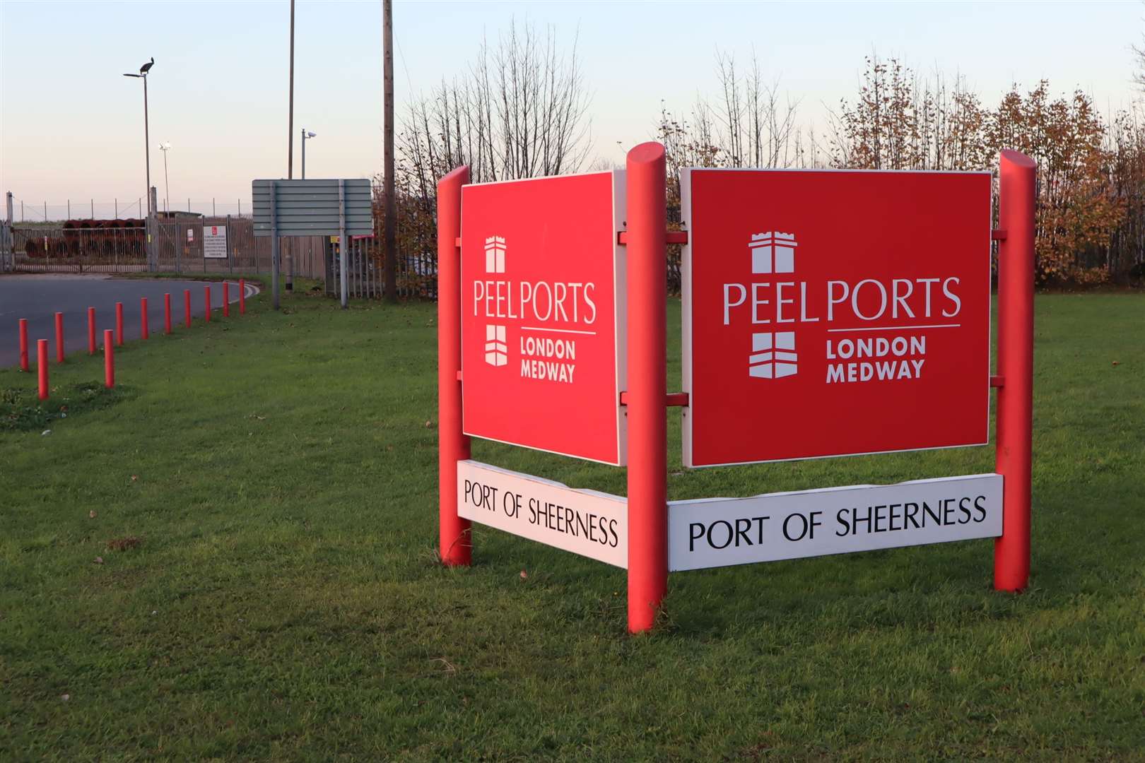 Peel Ports sign at Sheerness Docks