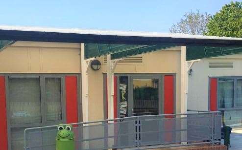 Outside of the new facility which will cater for reception and year 1 pupils
