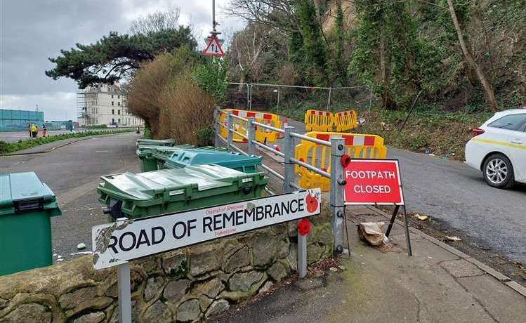The Road of Remembrance could remain closed until the end of the year