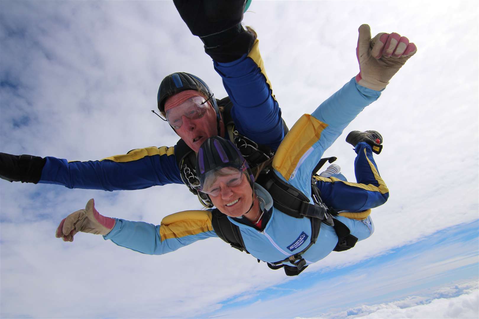 Denise Small raised nearly £20,000 by doing the skydive at Headcorn. Picture: AirAffair Skydiving Ltd