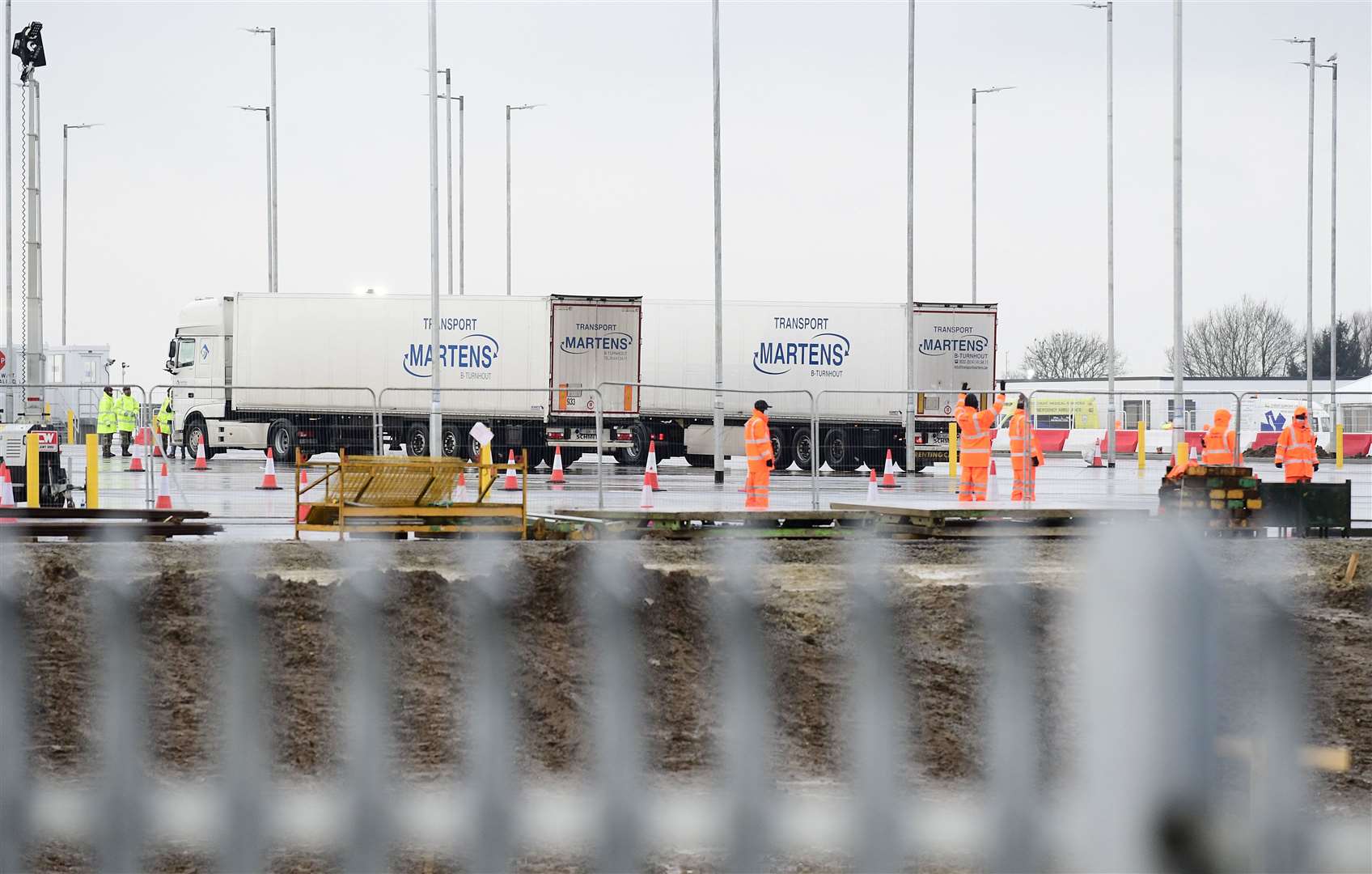 The Sevington Inland Border Facility opened on Monday. Picture: Barry Goodwin