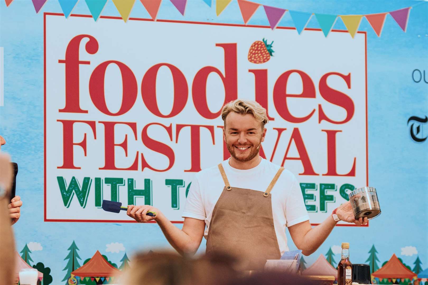 Masterchef winner Tom Rhodes will cook live at this year’s Foodies Festival. Picture: Supplied by Foodies Festival