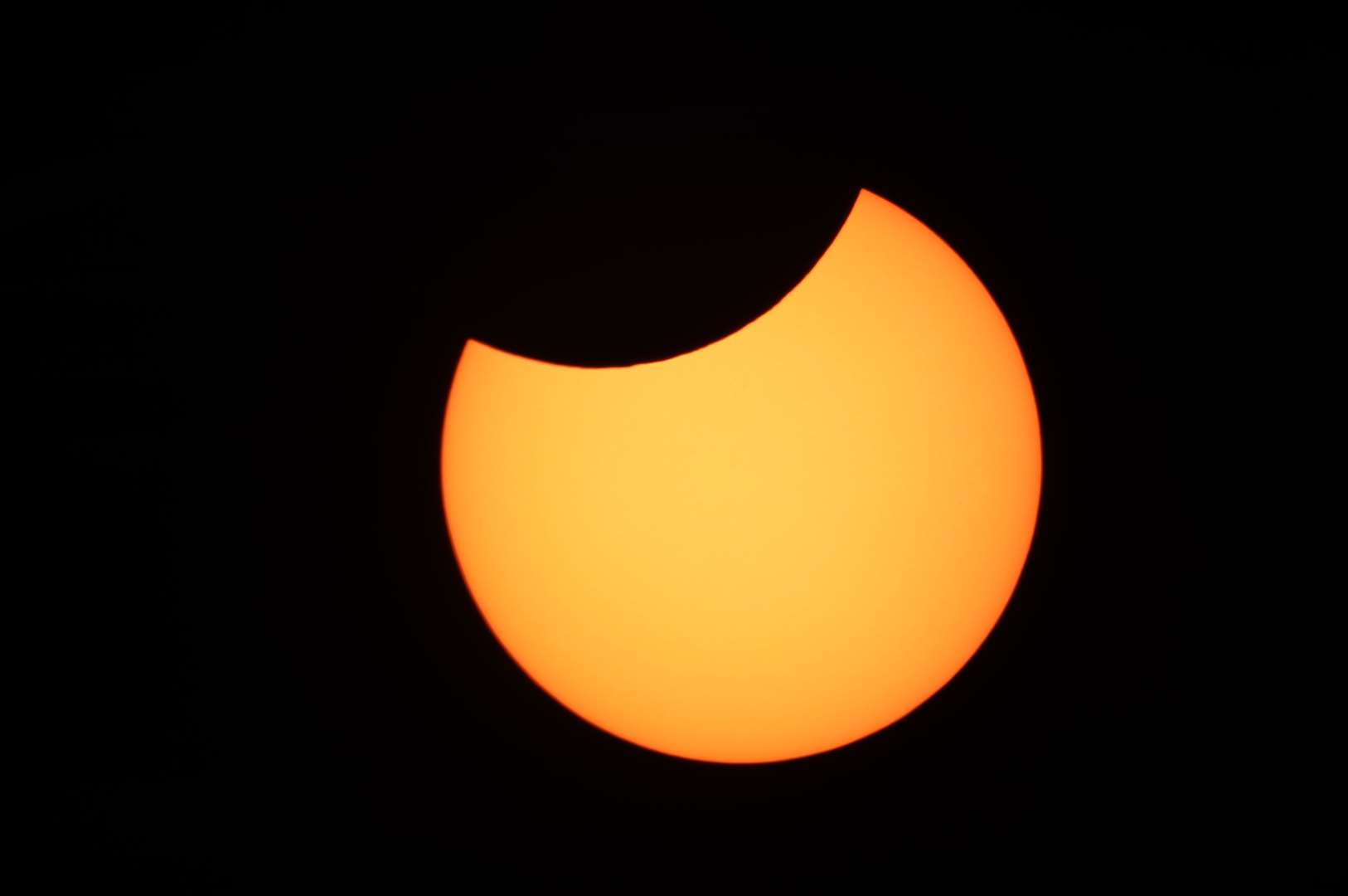 Amateur astronomer Martin Lambdon captured these pictures of the partial solar eclipse from his home in Ightham. Picture:Martin Lambdon