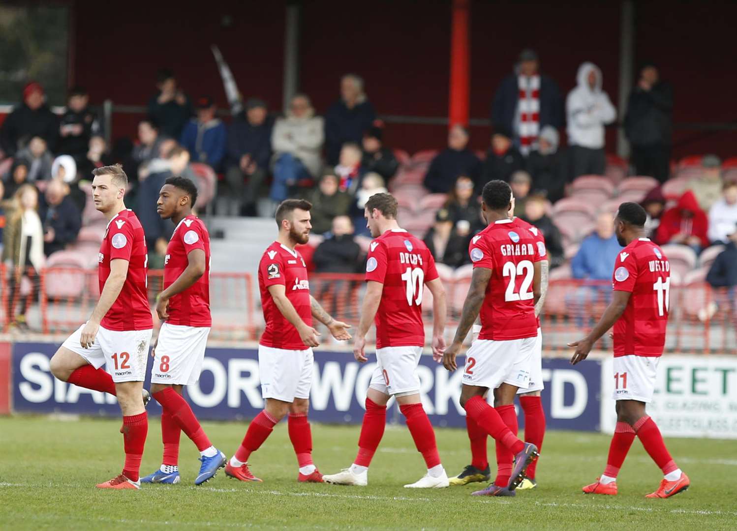 Ebbsfleet's players have been 'spot-on' with their attitude since Garry Hill came in Picture: Andy Jones