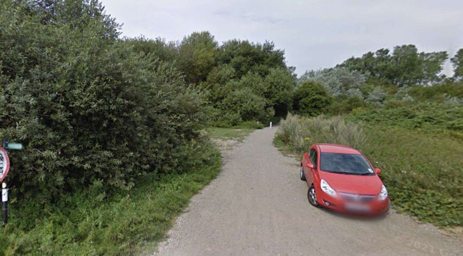 The woman was walking along a footpath near woodland at the end of Dunes Road when she was assaulted. Picture: Google
