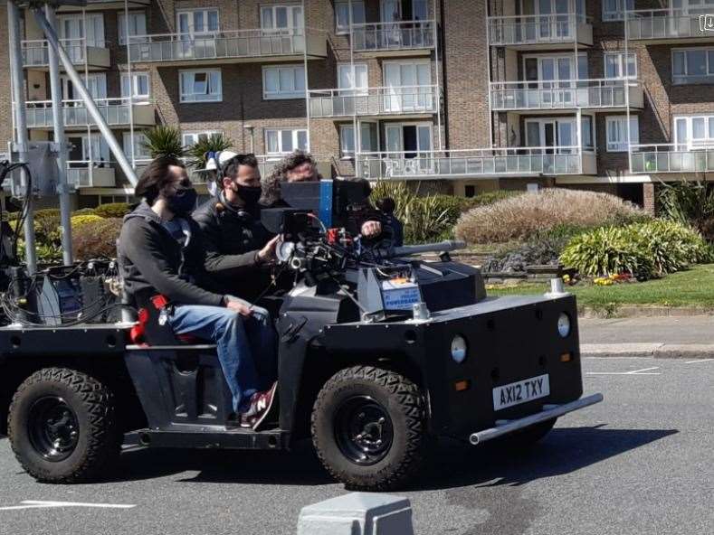 Filming on four wheels