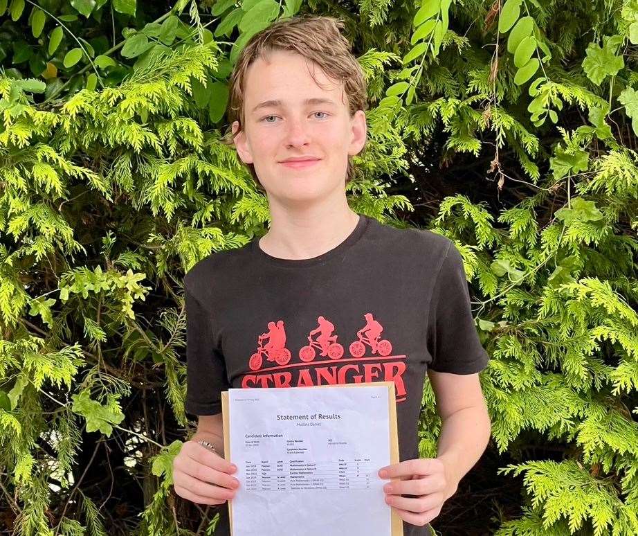 Daniel Mullins passed his maths A-level four years early. Picture: Mark Mullins