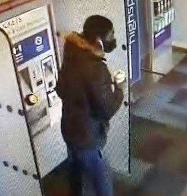 Khali Aremu, 22, of Amhurst Road, Hackney, Greater London, was caught on CCTV. Picture: Kent Police