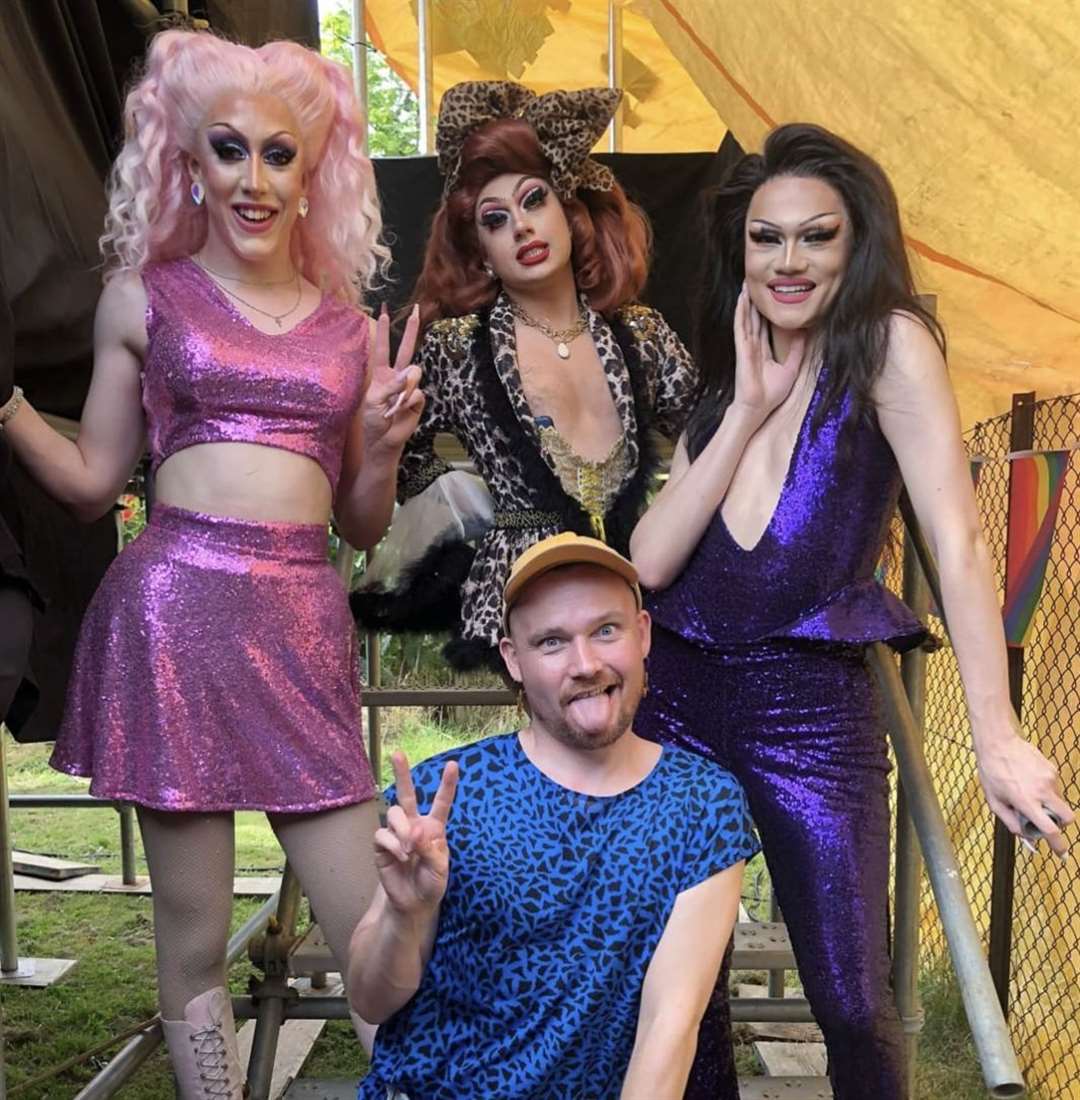 Bob Chicalors was stage manager at Dover Pride last year working with local stars River Medway and Sophia Stardust