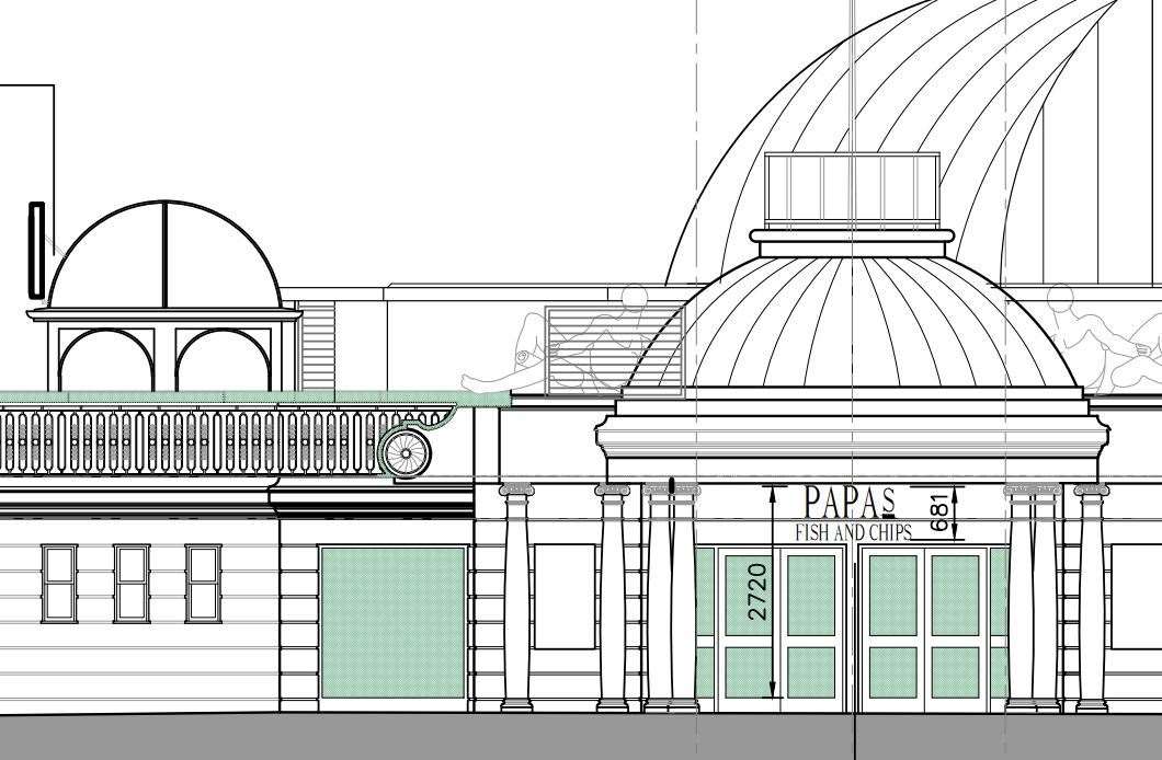 Plans have been approved for the fish and chip shop to open in a disused part of the listed building
