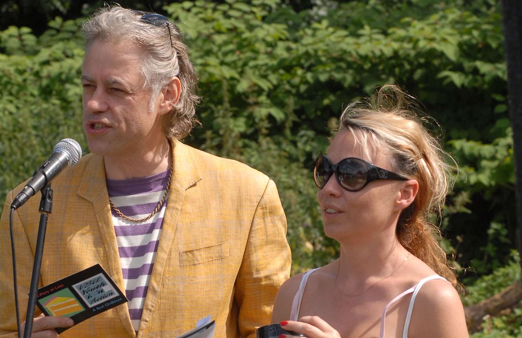 Bob Geldof and Jeanne Marine at Davington Priory Fete Picture: Barry Duffield