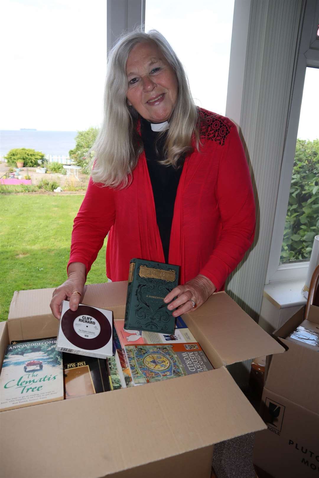 Cindy Kent packing to move from her seafront home at Minster on the Isle of Sheppey