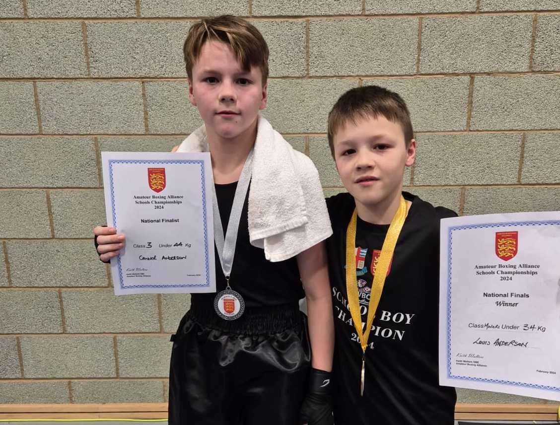 Brothers Louis and Connor Anderson enjoyed success at the Amateur Alliance Schoolboy Championships