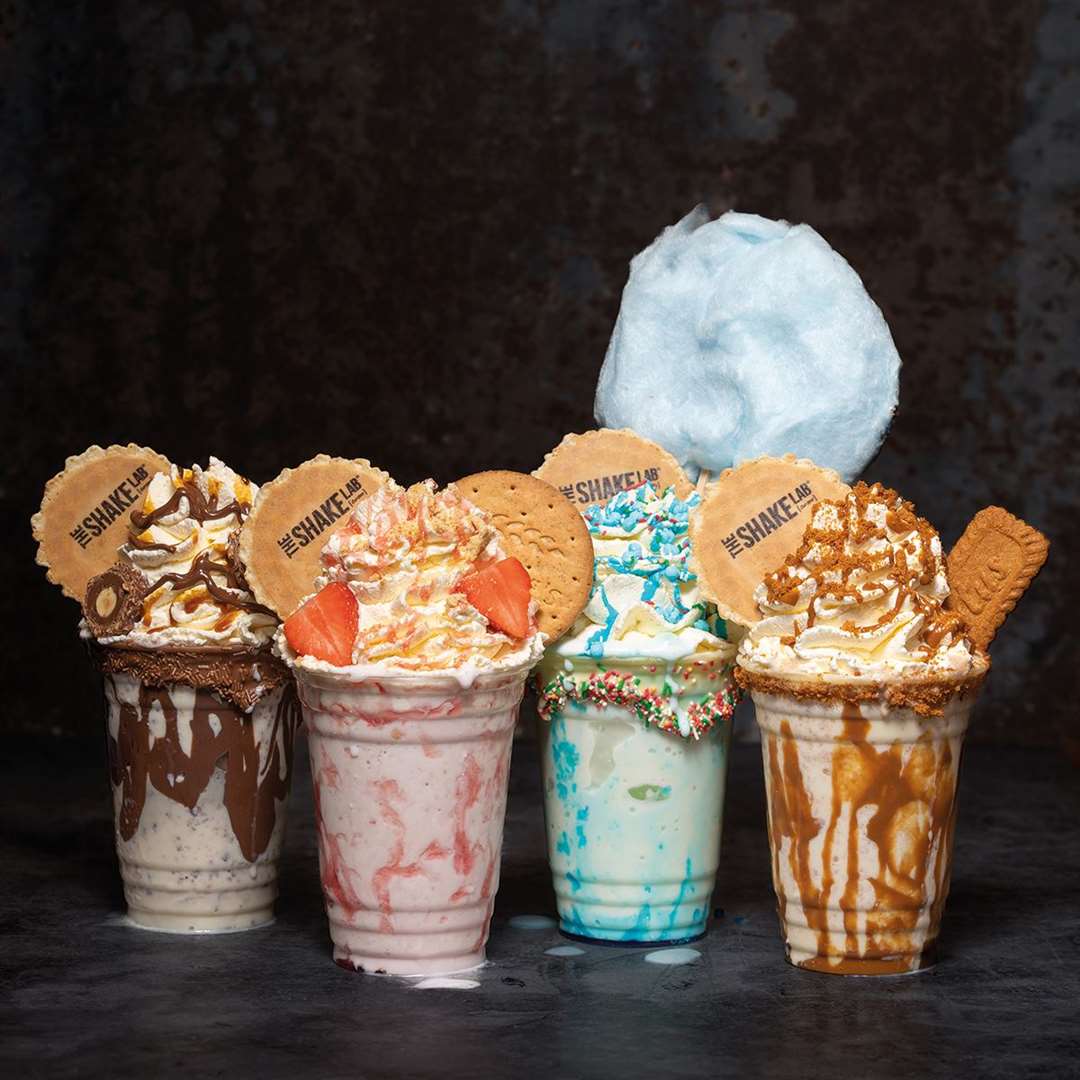 The Bullocks Range offering a different take on milkshakes with flavours including Biscoff Bullocks, Rockin’ Rocher, Eton’s for Everyone and Sublime Sweetie. Picture: The Shake Lab