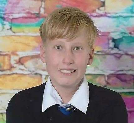 Sammy Alban-Stanley was just 13 when he fell from the cliffs near Ramsgate inApril 2020. Picture: SWNS