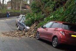 A wall has collapsed in Laureston Place. Picture: Kent Highways