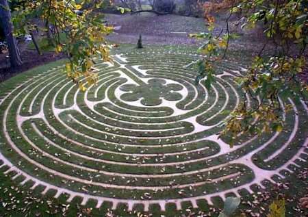 The labyrinth created by Haywood Landscapes