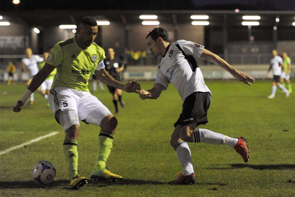 Action from Dartford v Forest Green in the FA Trophy Picture: Andy Payton