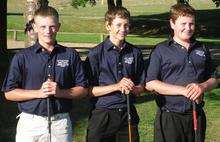 Littlestone Golf Club trio Jake Spearpoint, David Arnold and Ollie Daws
