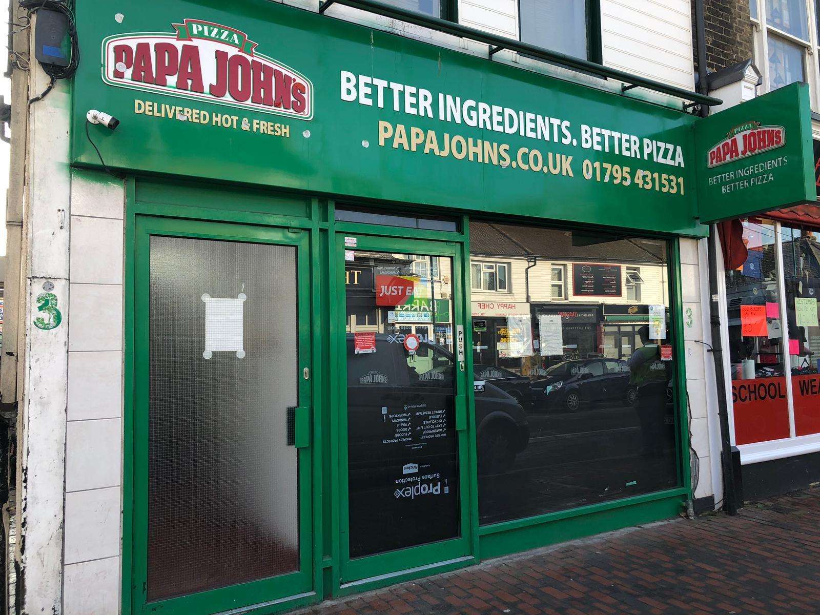 Papa John's in Sittingbourne's West Street has been closed down by health inspectors (7500034)