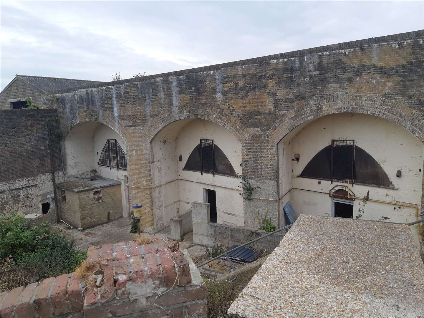 The casemates that will become business units Picture: Sam Lennon KMG