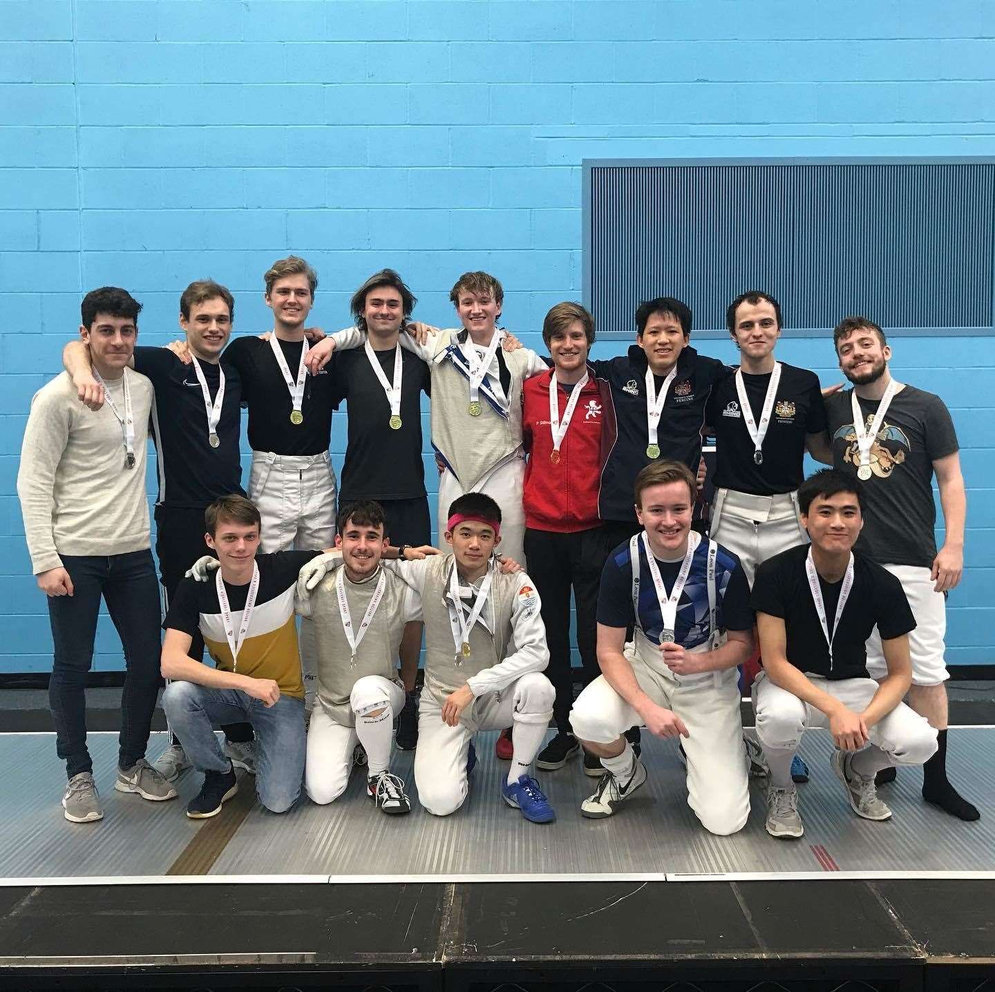 The University of Kent's fencing team
