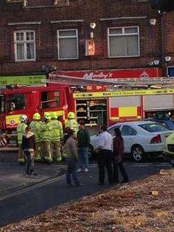 The scene of the crash in Watling Street